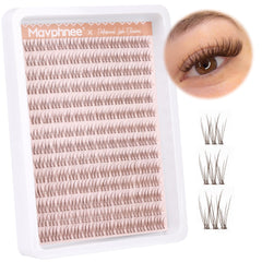 Pestañas marrón natural mavphnee 10-12mm para un look suave