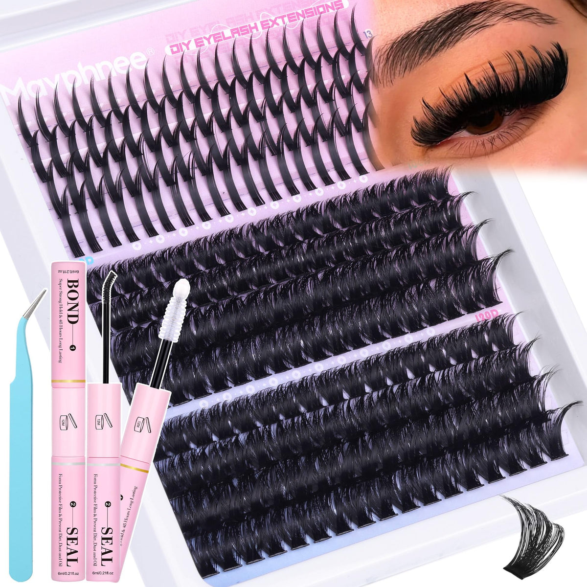 Mavphnee spikes lash clusters for edgy, manga-inspired eyes