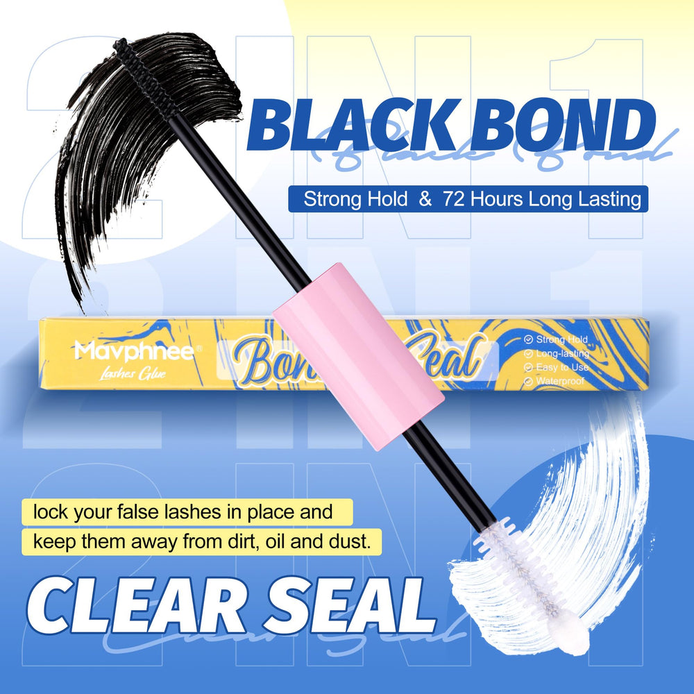 Sellador adhesivo Mavphnee para pestañas, protección impermeable para clústeres.