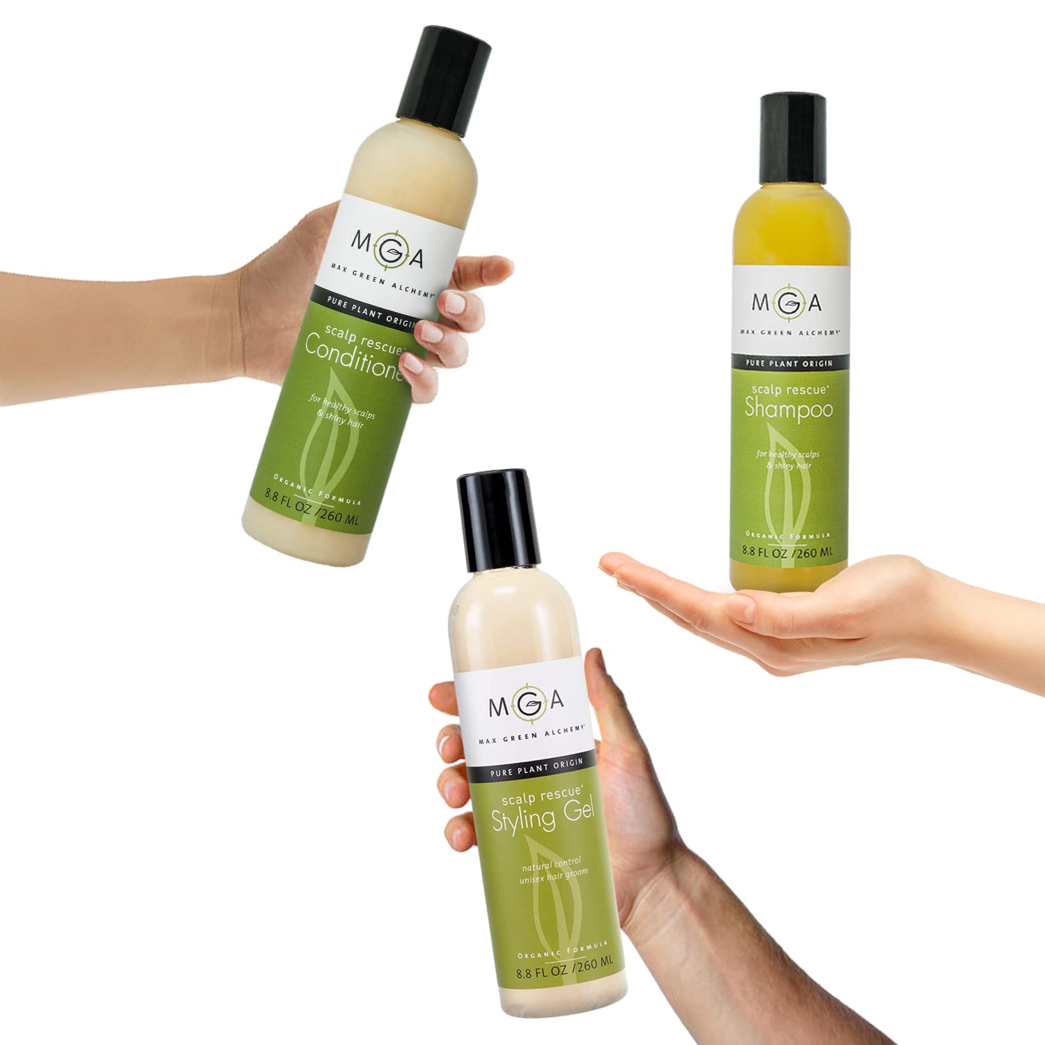 Max Green Alchemy Condicionador Vegano: aplicación fácil para cabello limpio y nutrido.