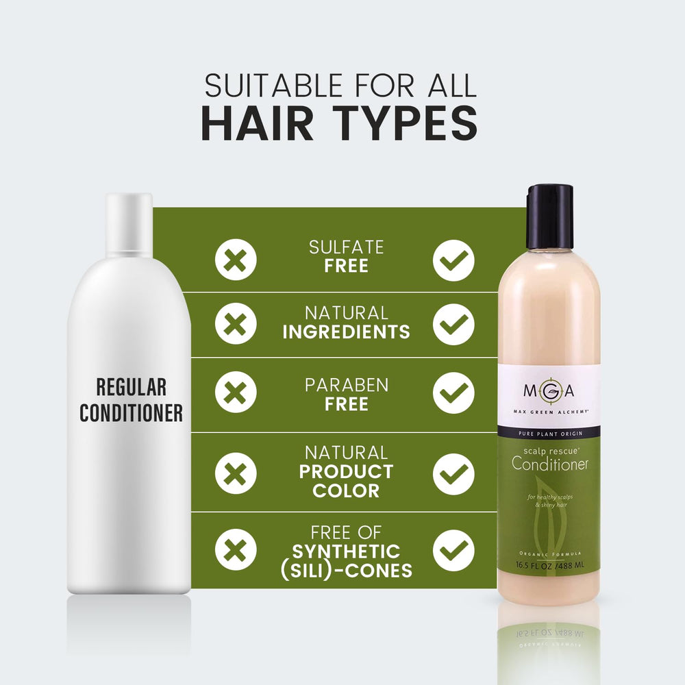 Max Green Alchemy Condicionador Vegano: desenredo suave y control del frizz en rizos.