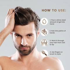 Max Green Alchemy MGA gel-modelador-vegan-peinado-diario controla el frizz para un look diario.