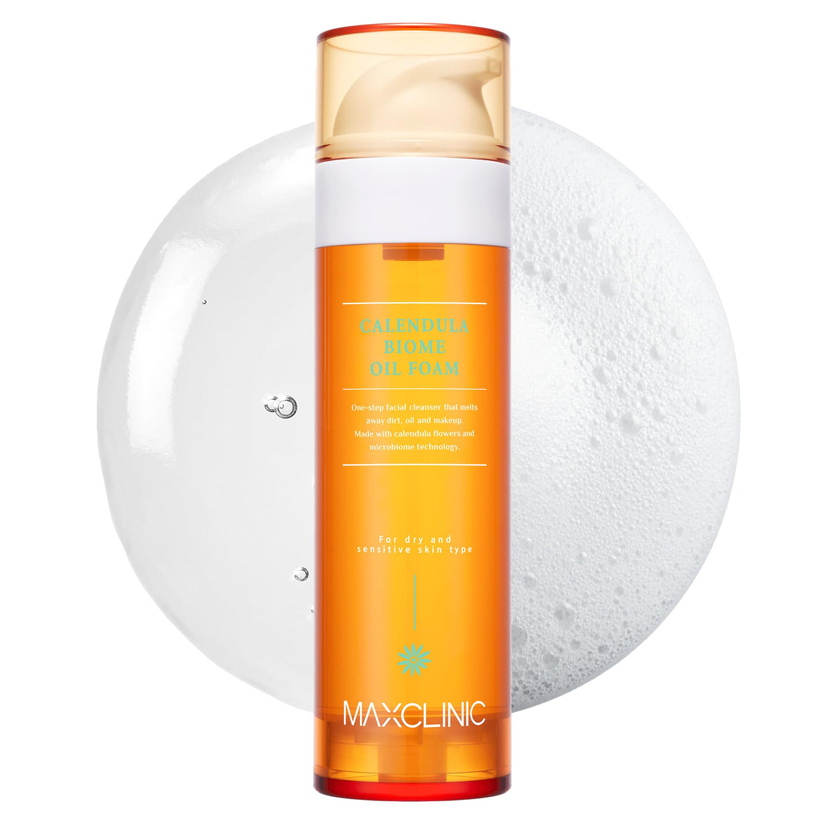 MAXCLINIC Calendula Biome Aceite Botella: limpieza suave para todo tipo de piel
