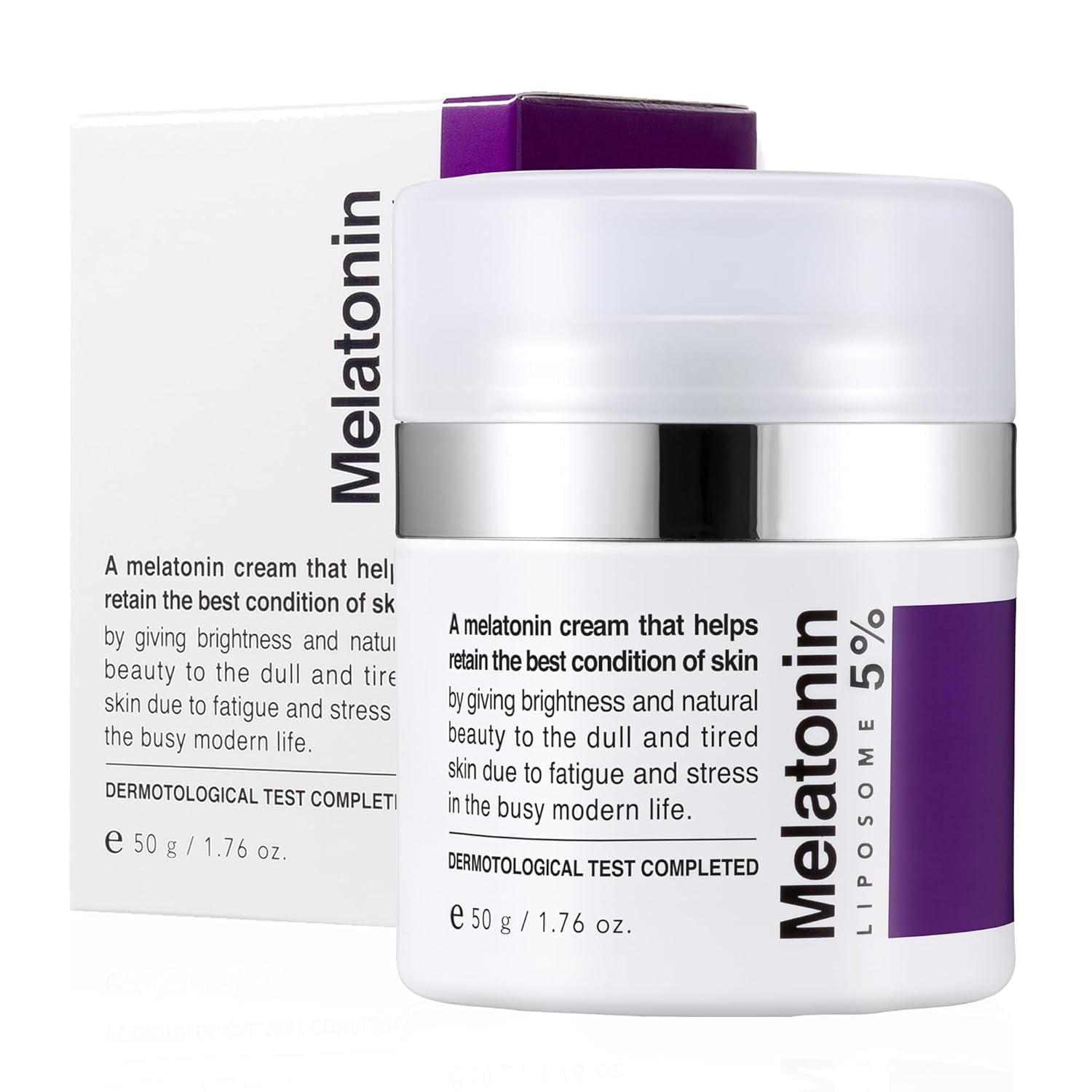 MAXCLINIC Time Return Melatonin Crema, envase visible, hidratación profunda para piel seca.