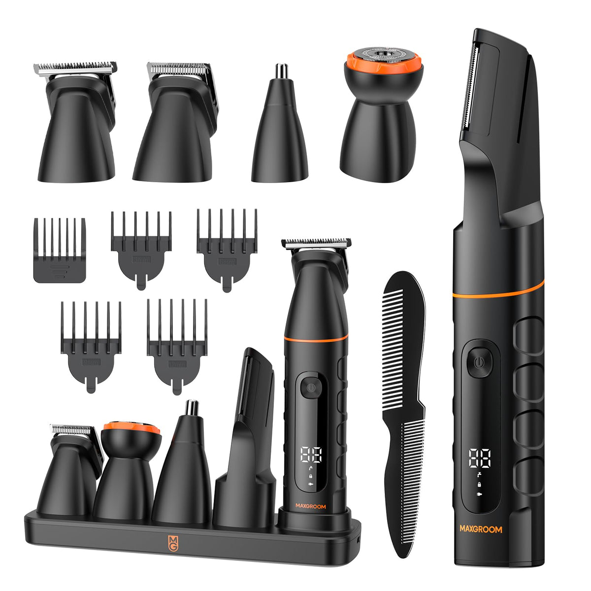 MAXGROOM cabezal en V para cuerpo, precisión en zonas difíciles.