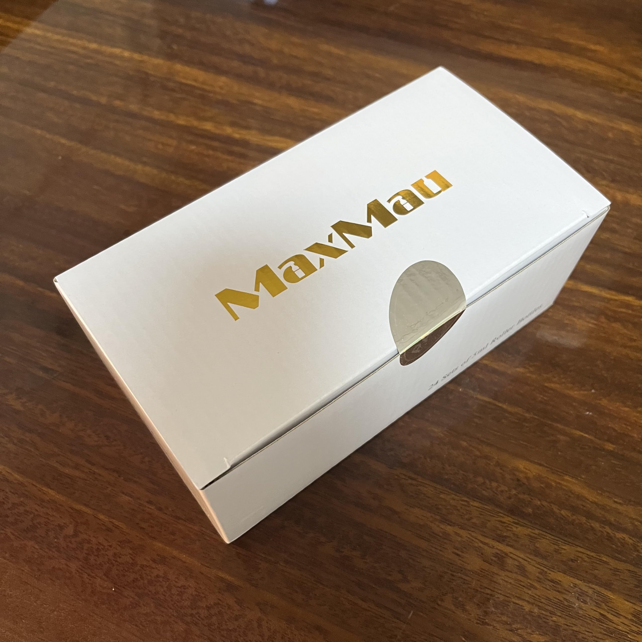 MaxMau conjunto de 24 botellas coloridas para aromaterapia y uso diario.