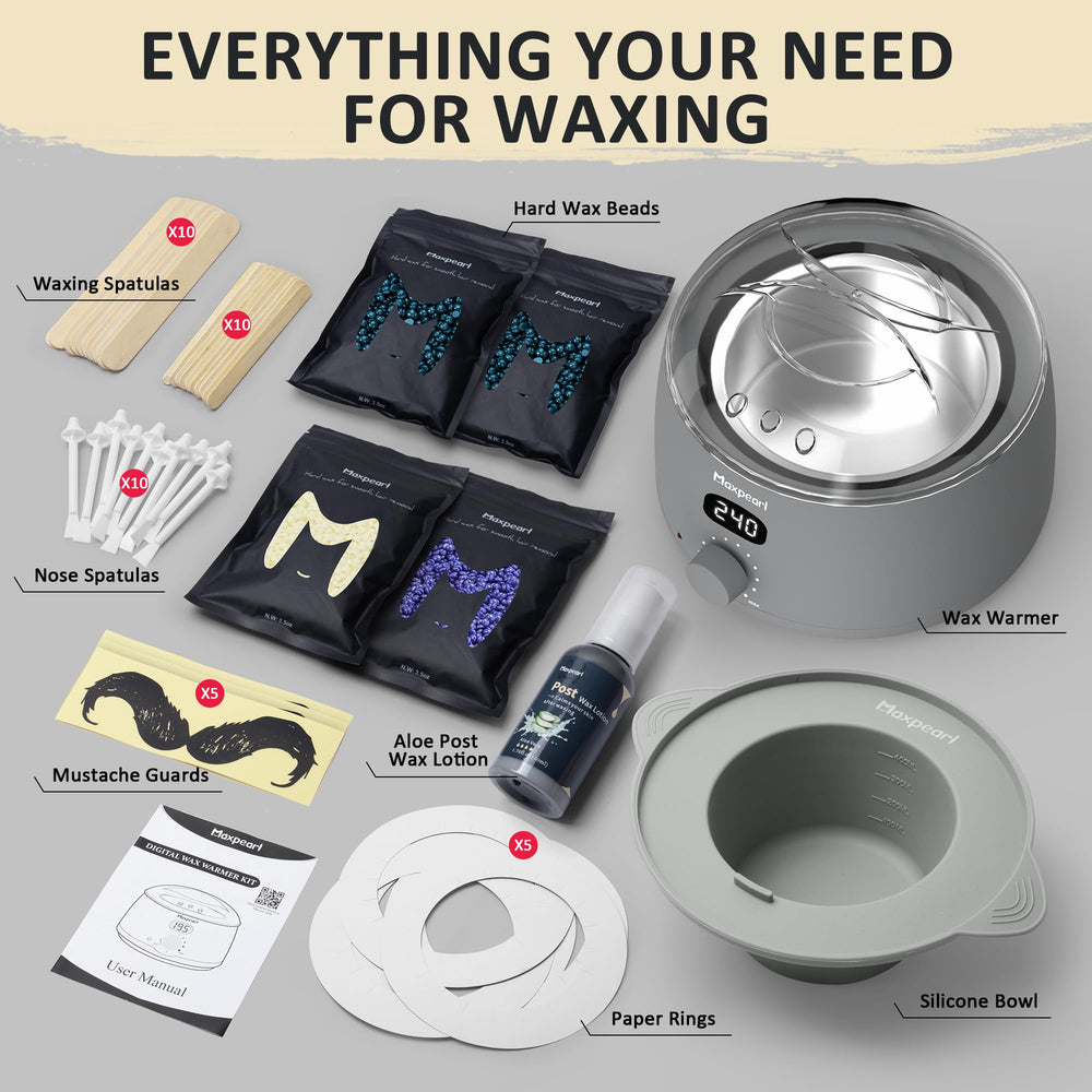 Maxpearl kit de depilación para hombres listo para uso en casa.