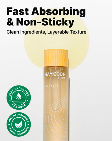 May Coop Toner: etiquette-packaging reflète le design premium et l'emballage soigné.