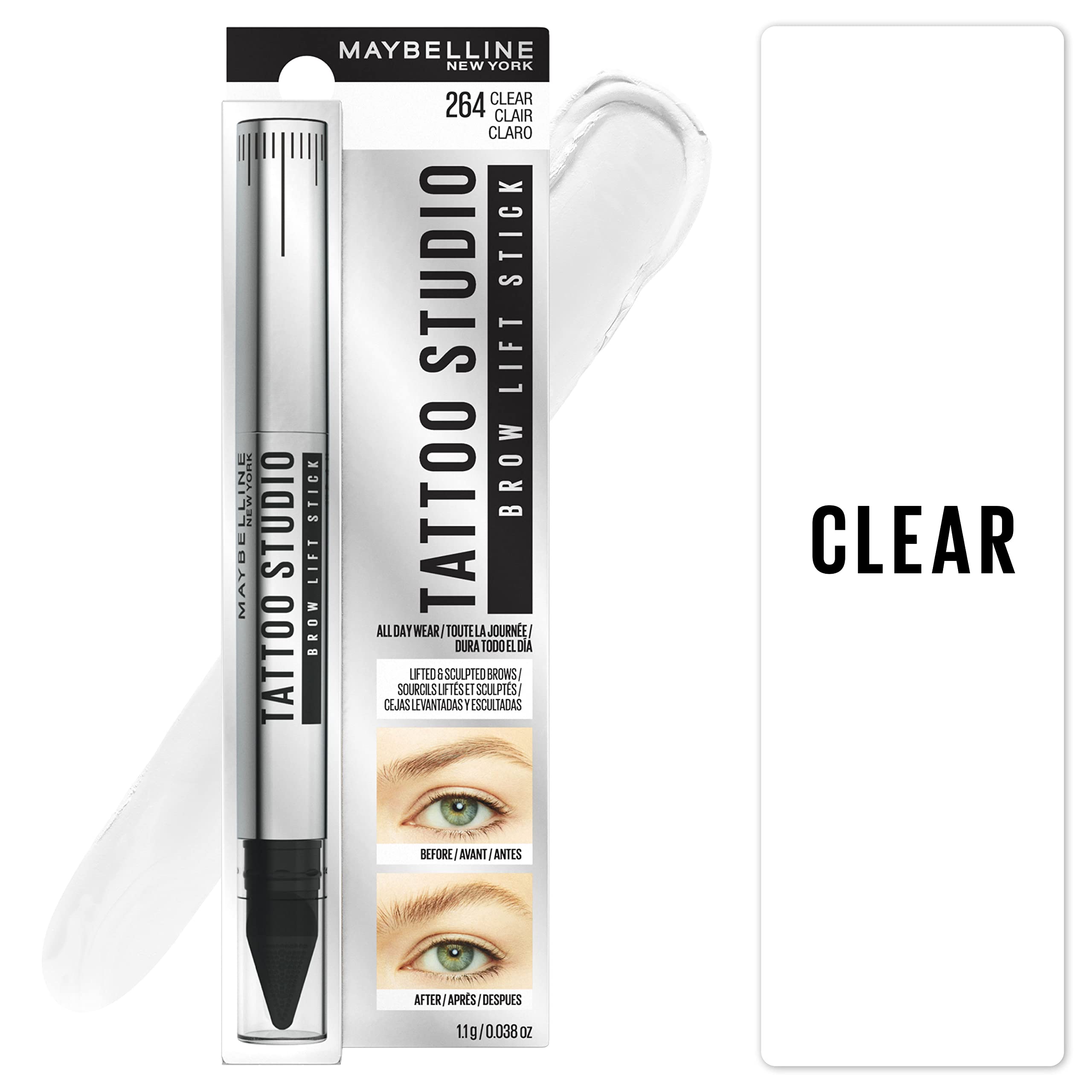 MAYBELLINE aplicador cejas: brocha elevadora para peinar y levantar