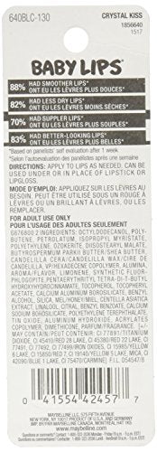 Textura con microcristales de Maybelline Baby Lips Crystal Kiss para brillo.
