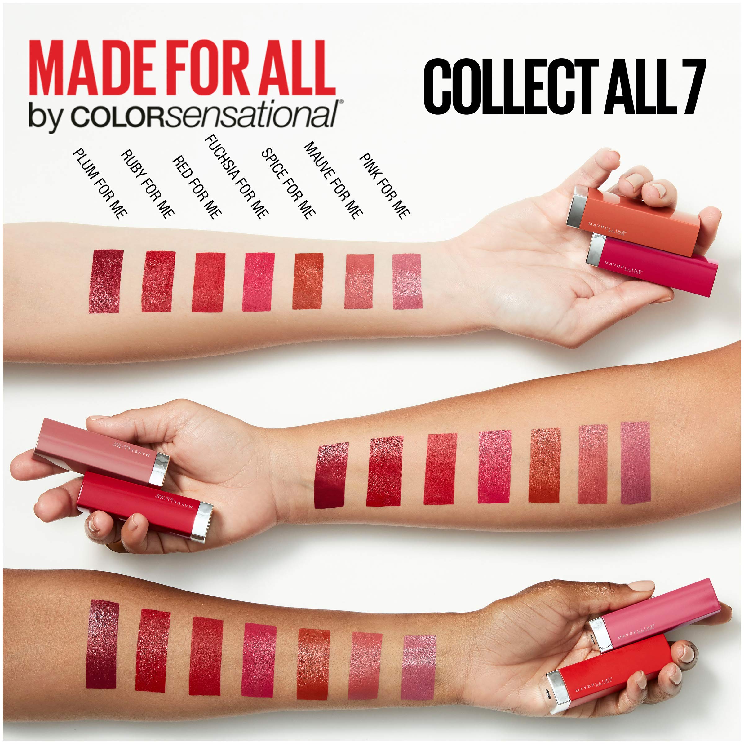 MAYBELLINE barra de labios universal, acabado mate para ocasiones.