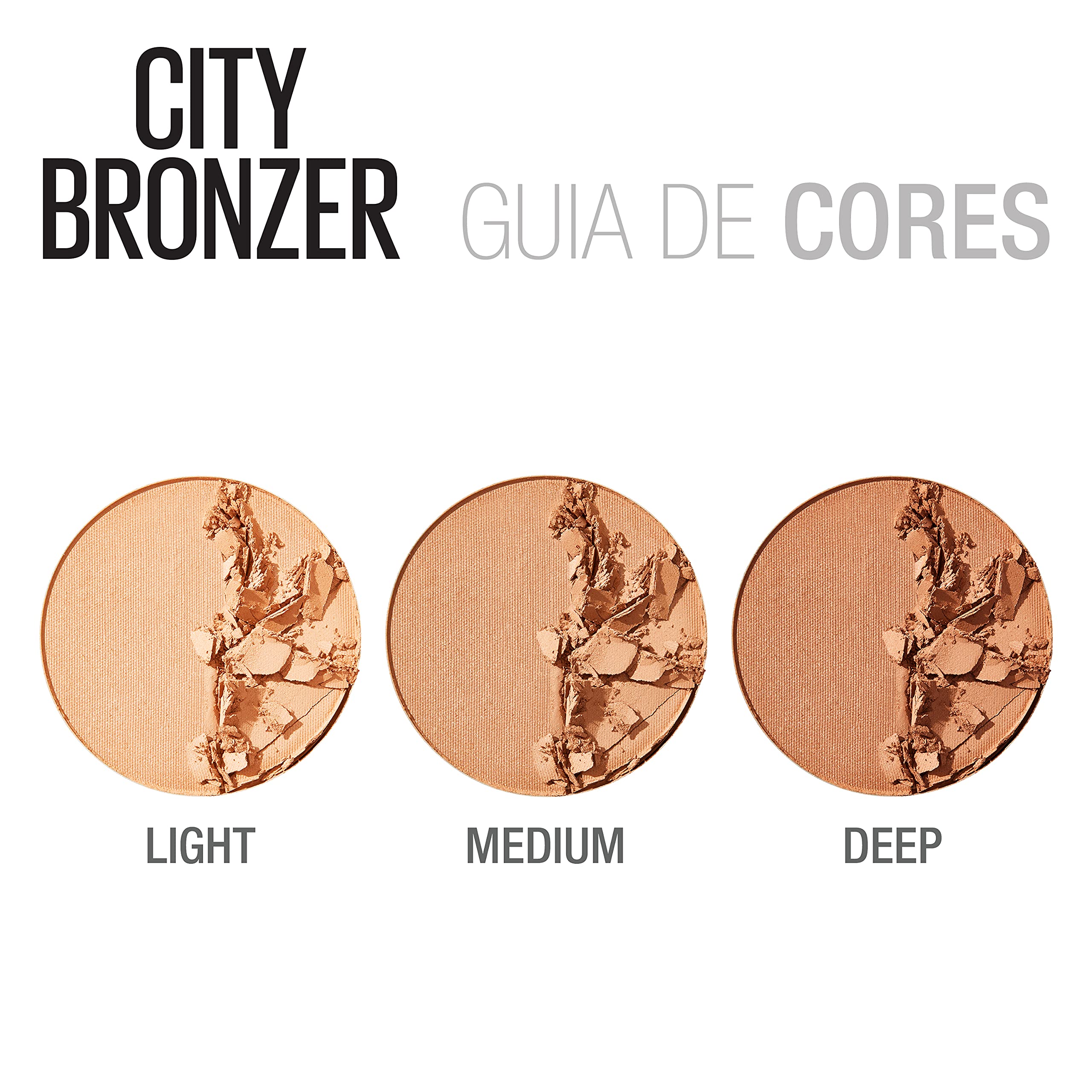 Maybelline Bronceador Ciudad Efecto mate para un look natural.