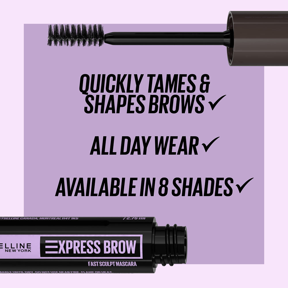 Maybelline Brow Fast Sculpt: 7 tonos más uno claro para combinar.