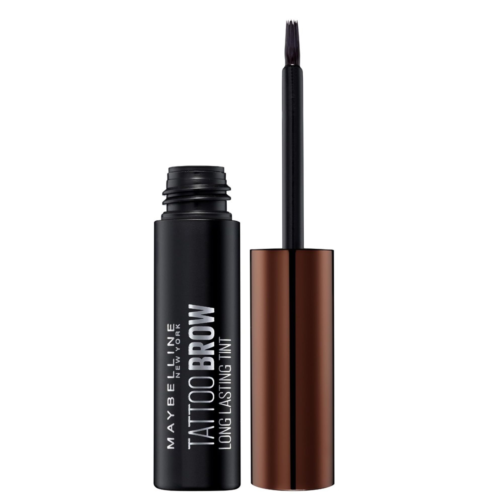 Maybelline Brow Tattoo mostrando una aplicación rápida para cejas definidas y naturales.