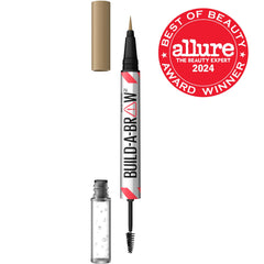 Gel sellante transparente de Maybelline Build-A-Brow fija cejas con acabado suave.
