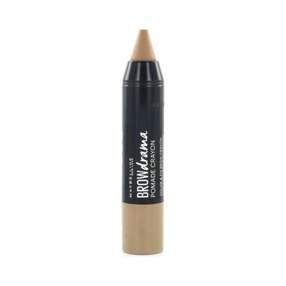 Maybelline Brow Drama Crayon para cejas en tono Rubio Oscuro define y fija con acabado natural