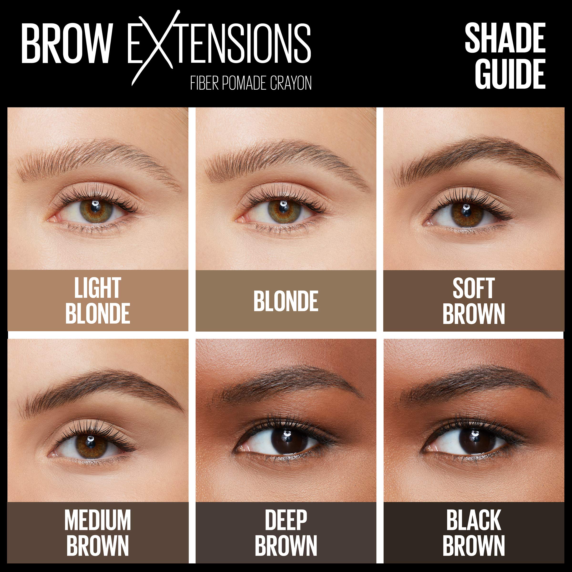 Maybelline Extensiones de cejas: relleno diario con fibras para un look natural