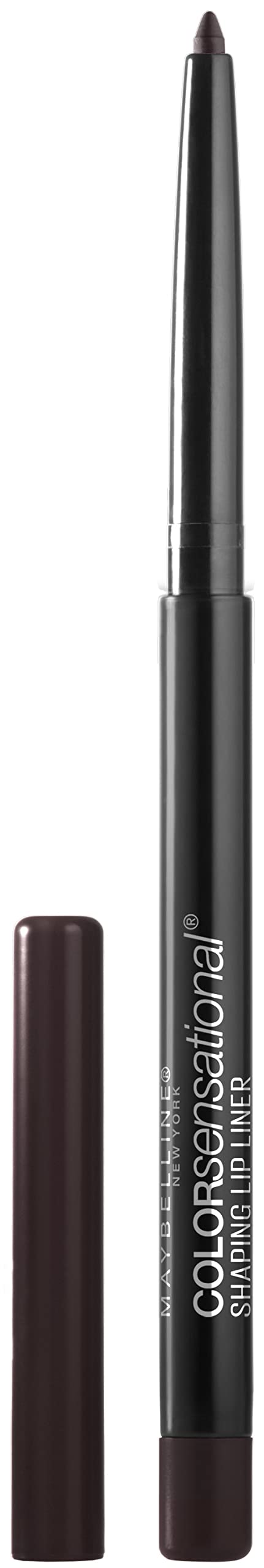 Delineador labial Color Sensacional de Maybelline con autoafilado para definición rápida.