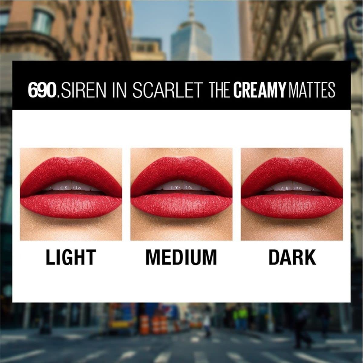 Aplicación precisa con Maybelline Color Sensacional Labial en el centro de los labios.