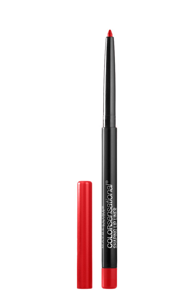 Delineador labial MAYBELLINE con punta autoafilable Very Cherry para borde definido y precisión.