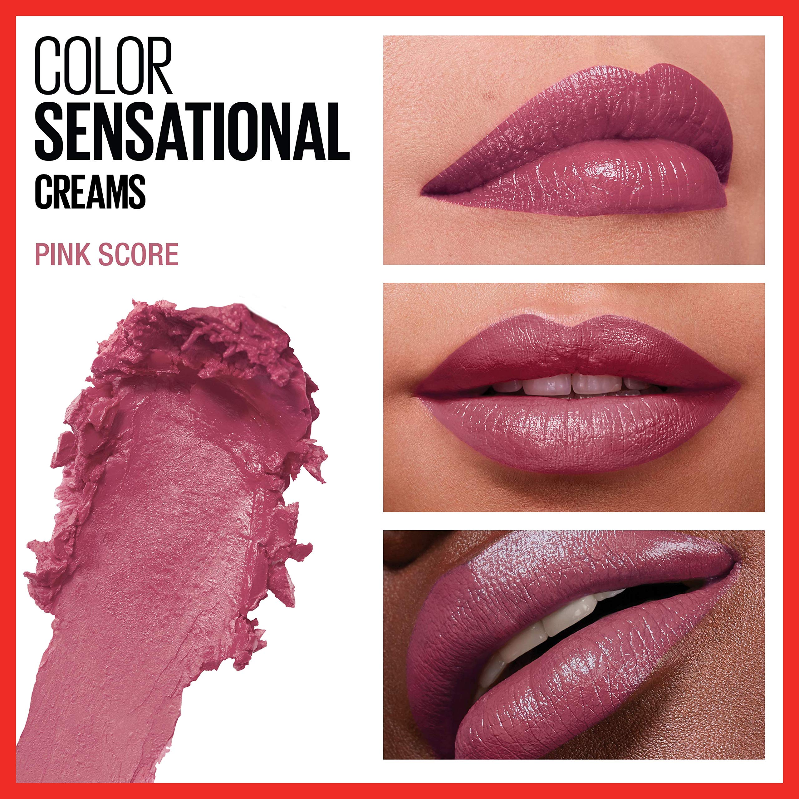 Maybelline Color Sensational labial rosa, color vibrante para cualquier ocasión.