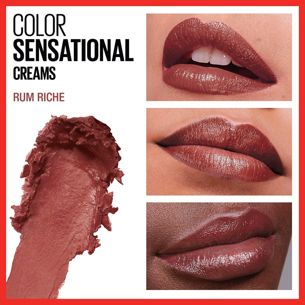 Maybelline Rum Riche, pigmento intenso para un look duradero sin resecar.