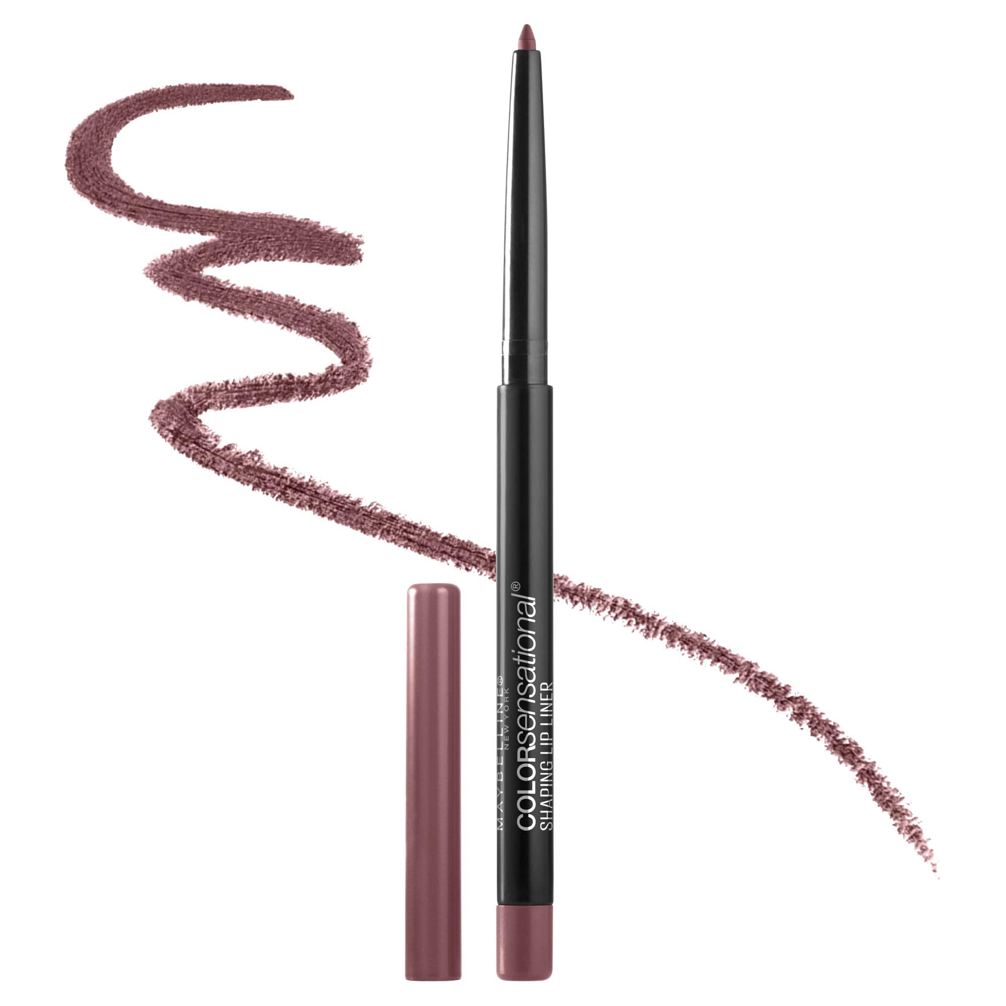 Delineador Maybelline Color Sensational con punta autoafilable en almendra rosa para definición precisa de labios.