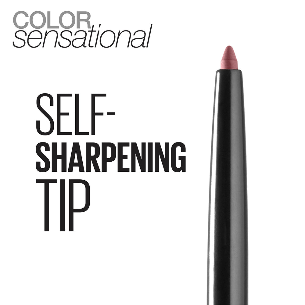 Definición de borde nítido con delineador Maybelline para un contorno preciso.