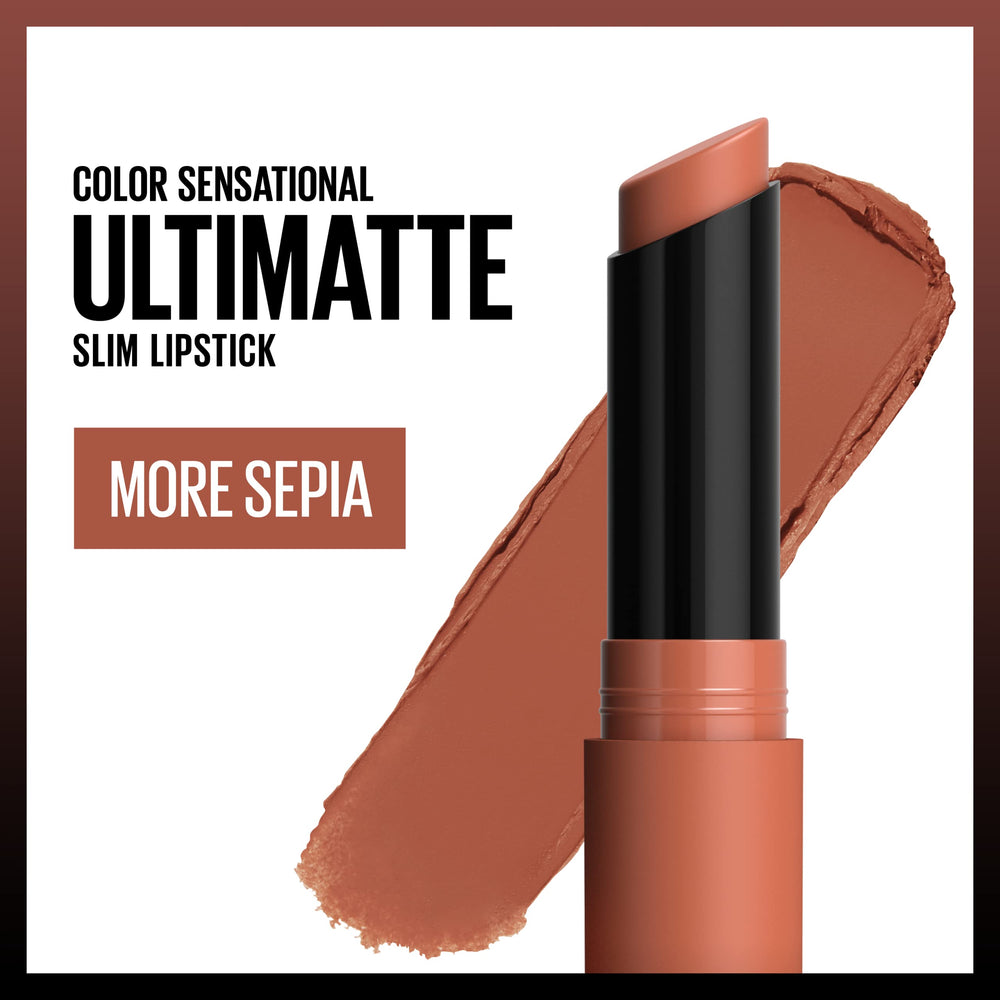 MAYBELLINE Ultimatte barra labial cafe para color cálido duradero