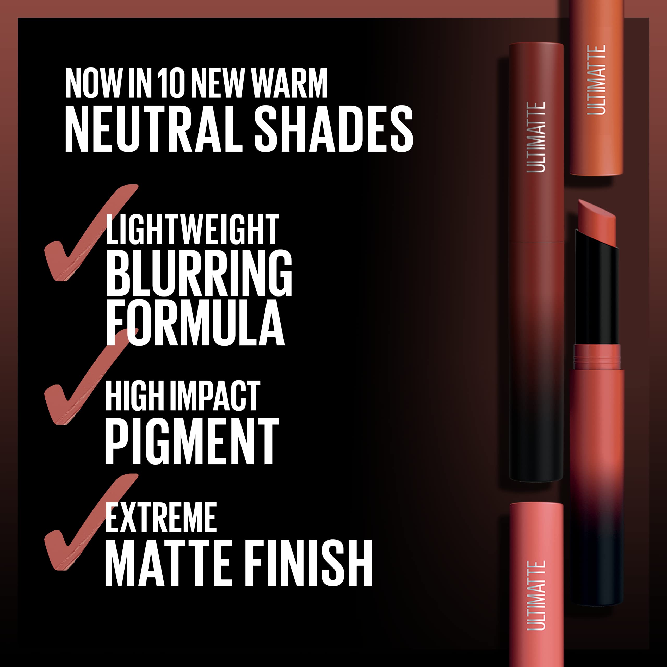Maybelline Color Sensational Ultimatte tono cedro, color cálido ideal para looks naturales.