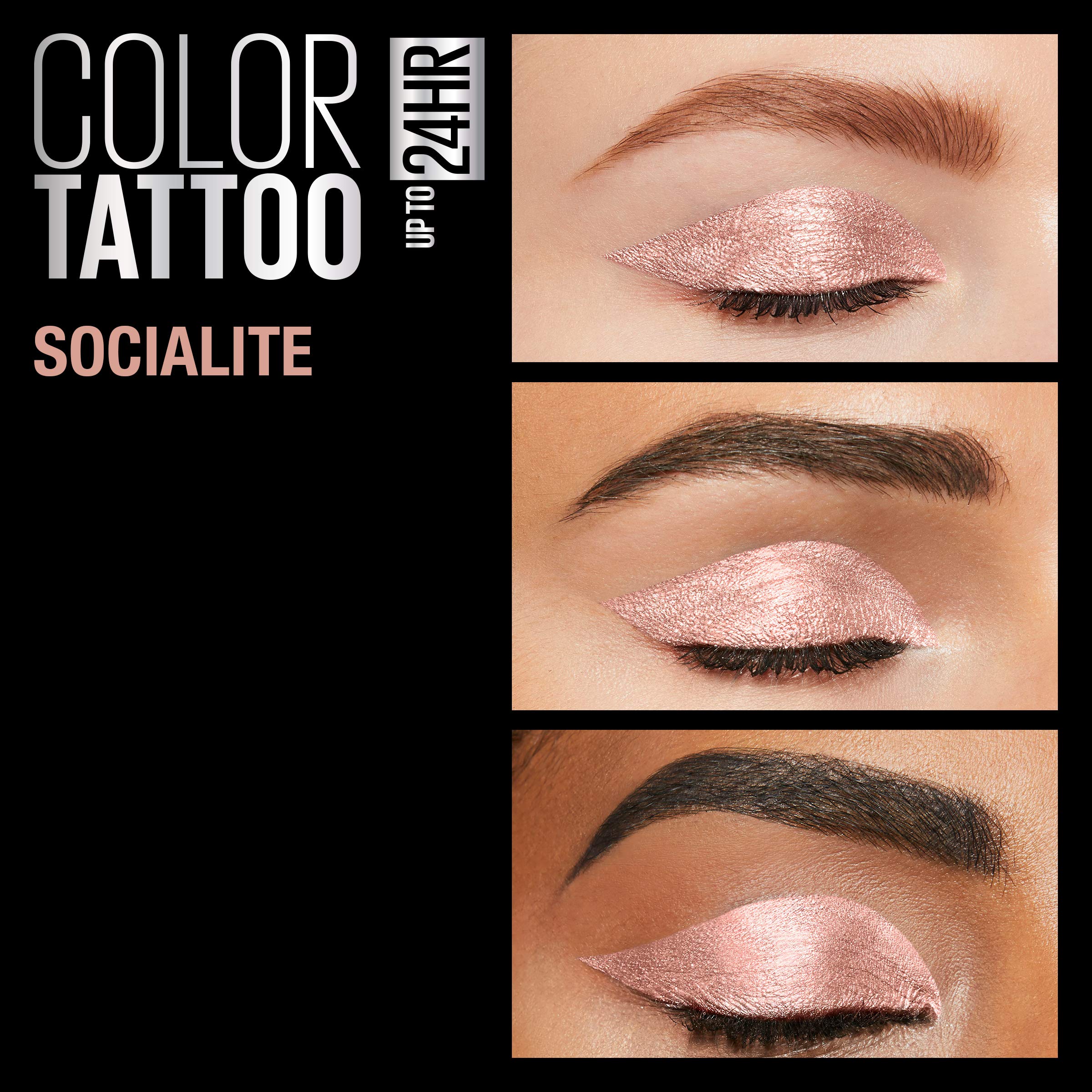 Maybelline Color Tattoo Socialite acabado mate para looks versatiles.