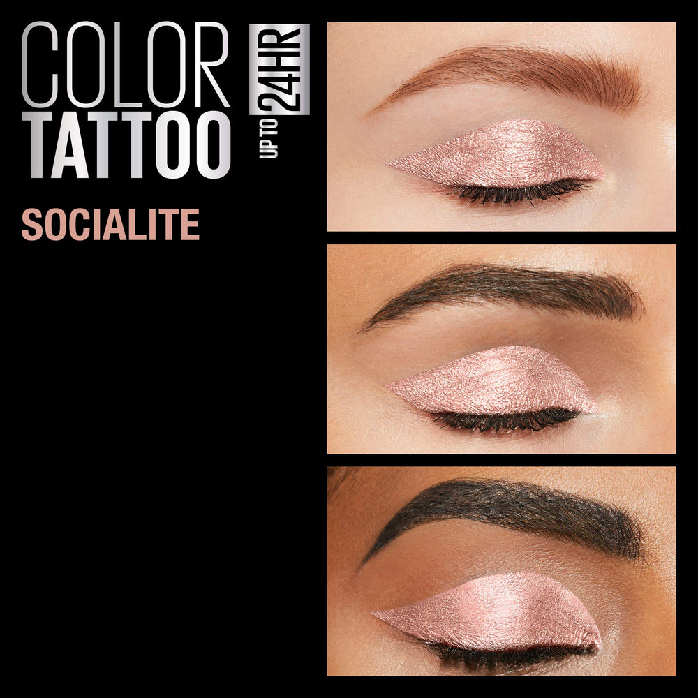 Maybelline Color Tattoo Socialite acabado mate para looks versatiles.