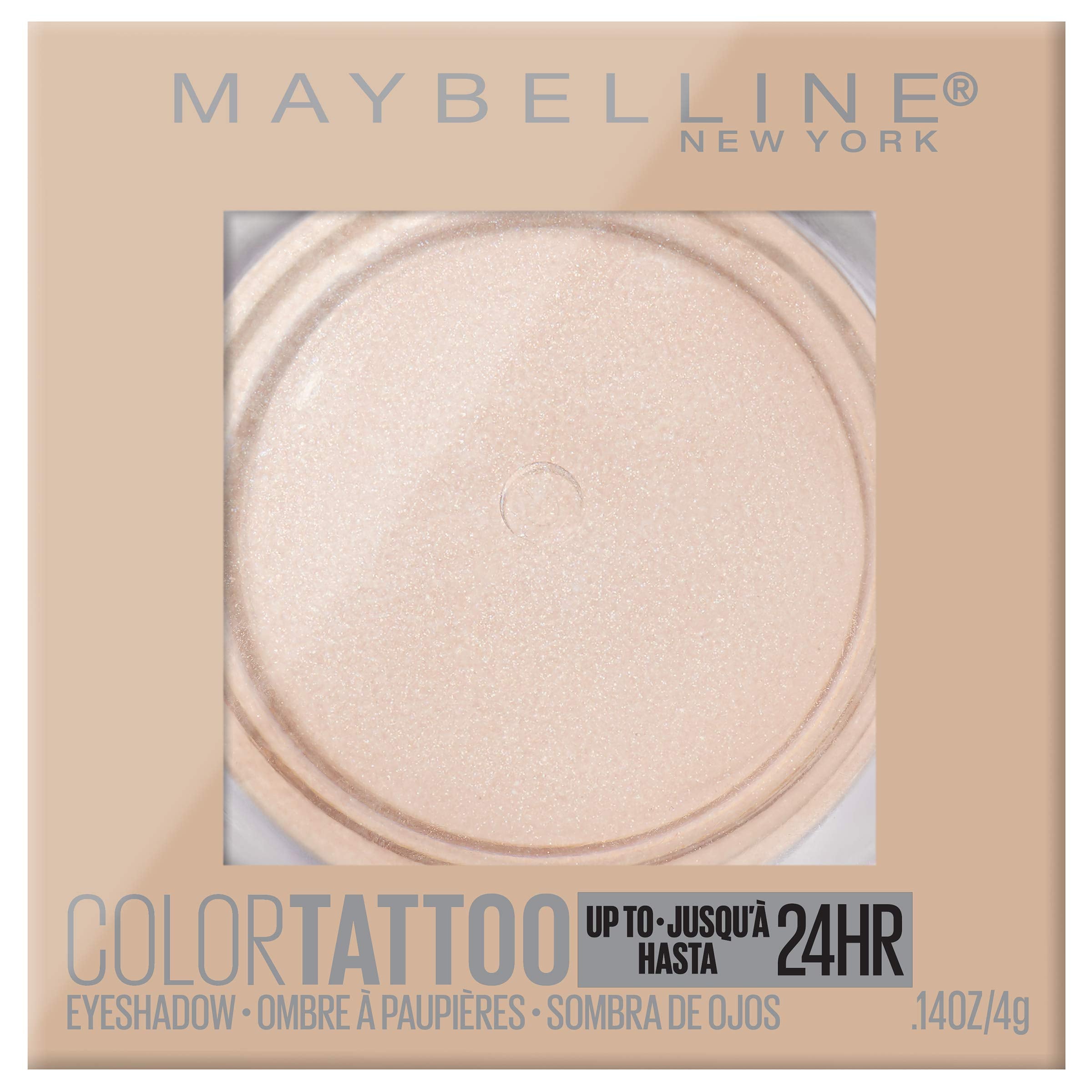 Maybelline Color Tattoo Front Runner cream eyeshadow swatch shows rich pigment and smooth texture.