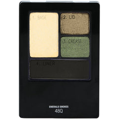 Maybelline cuadros de sombras, humos esmeralda, acabado sedoso para uso diario.