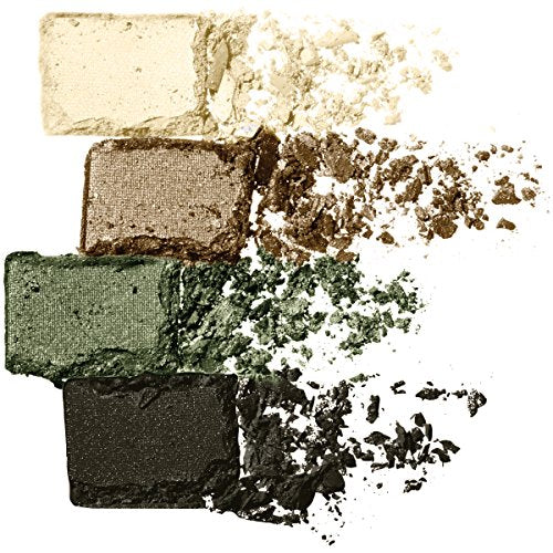 Maybelline cuadros de sombras, humos esmeralda, define la línea de pestañas para look intenso.