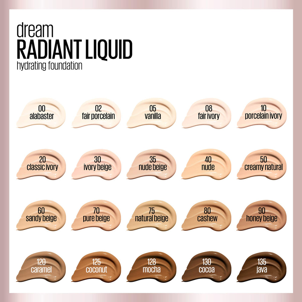 Maybelline Dream Radiant Liquid, maquillaje ligero para uso diario en oficina o salidas.