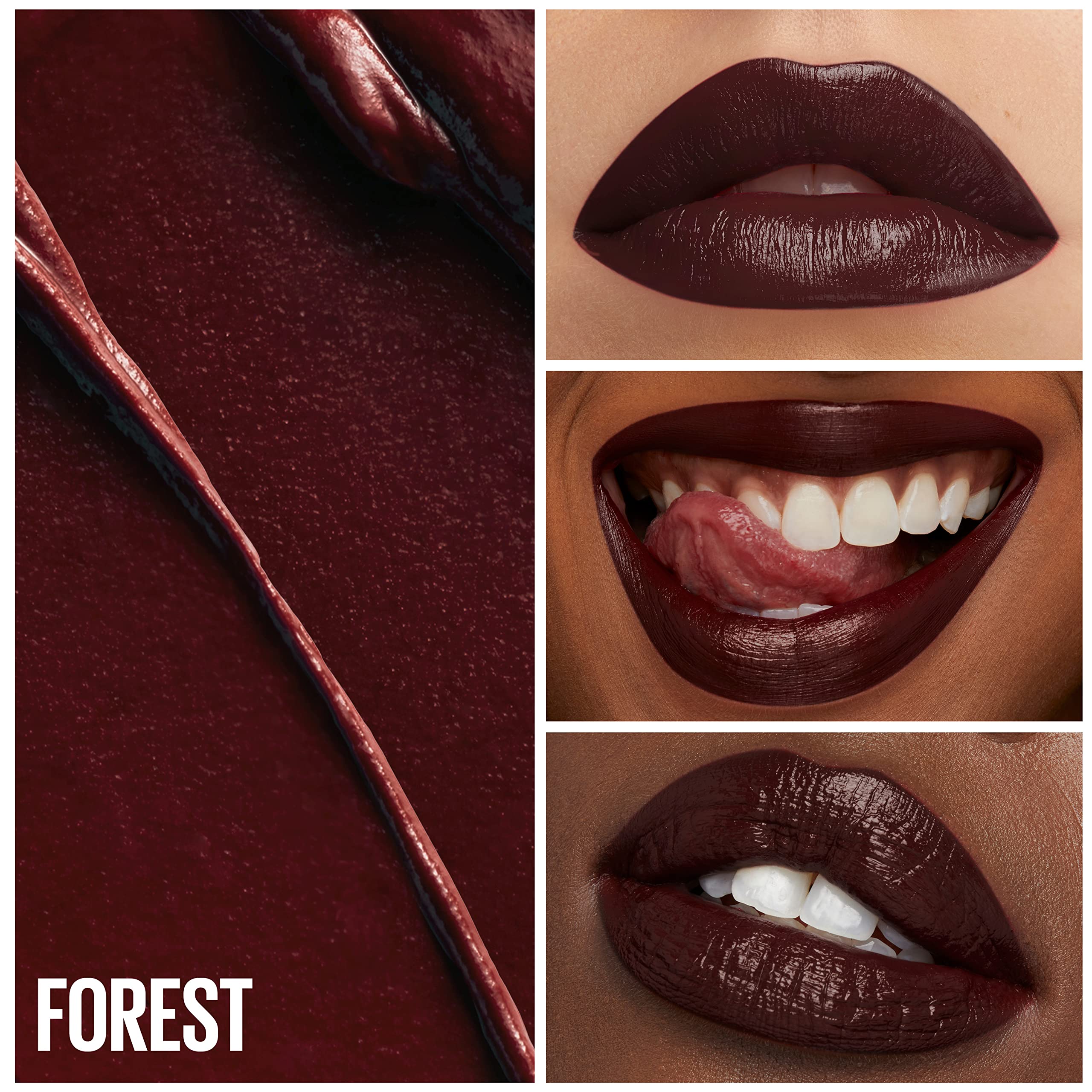 Maybelline Edición Verde labial crema Ciruela Marrón, tono versátil para cualquier look