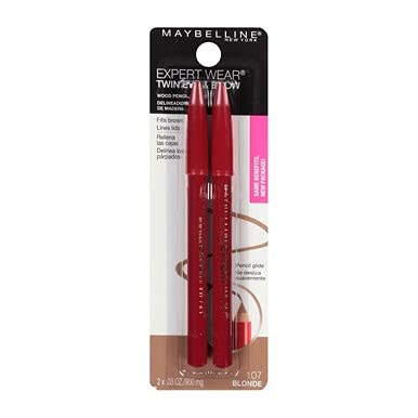 Maybelline Expert Eyes lapiz portable cejas ojos rubia-107 para viaje