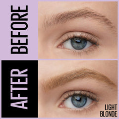 Acabado natural con Maybelline Express Brow para uso diario.