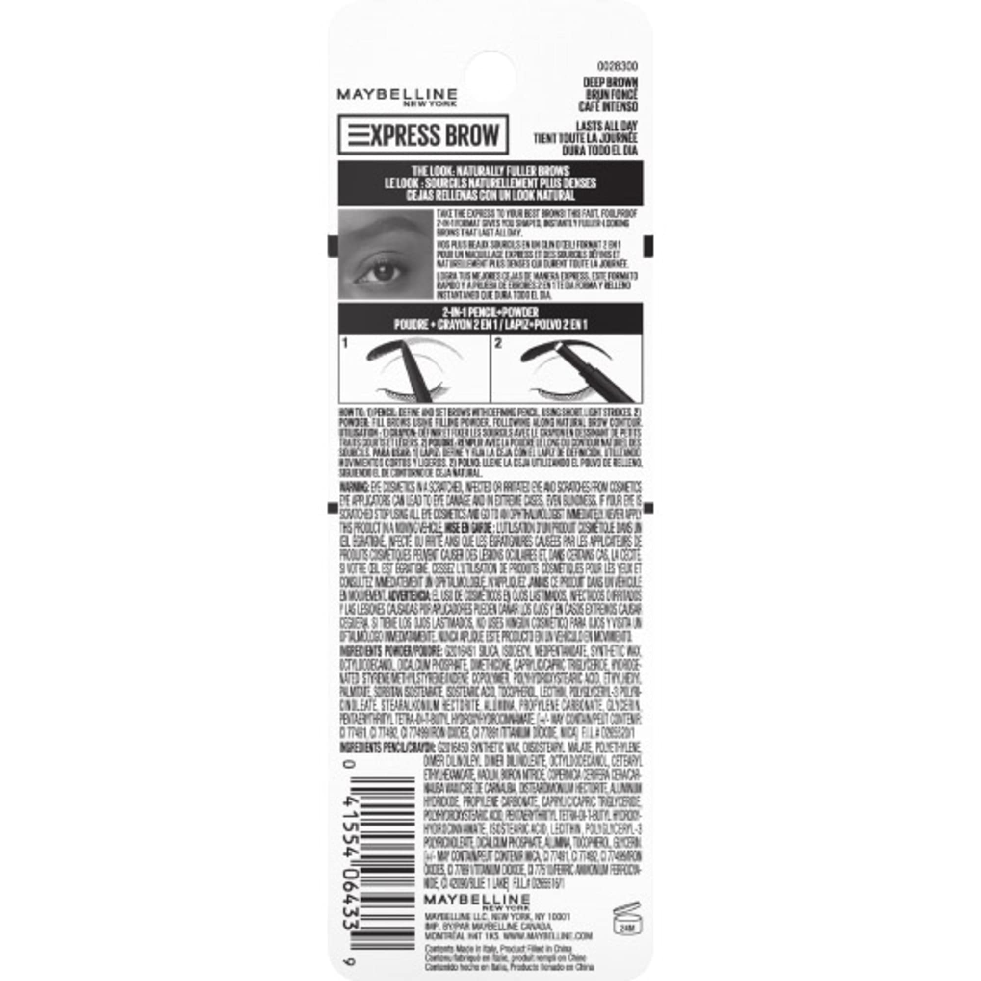 Maybelline Express Brow compacto y portátil para retoques