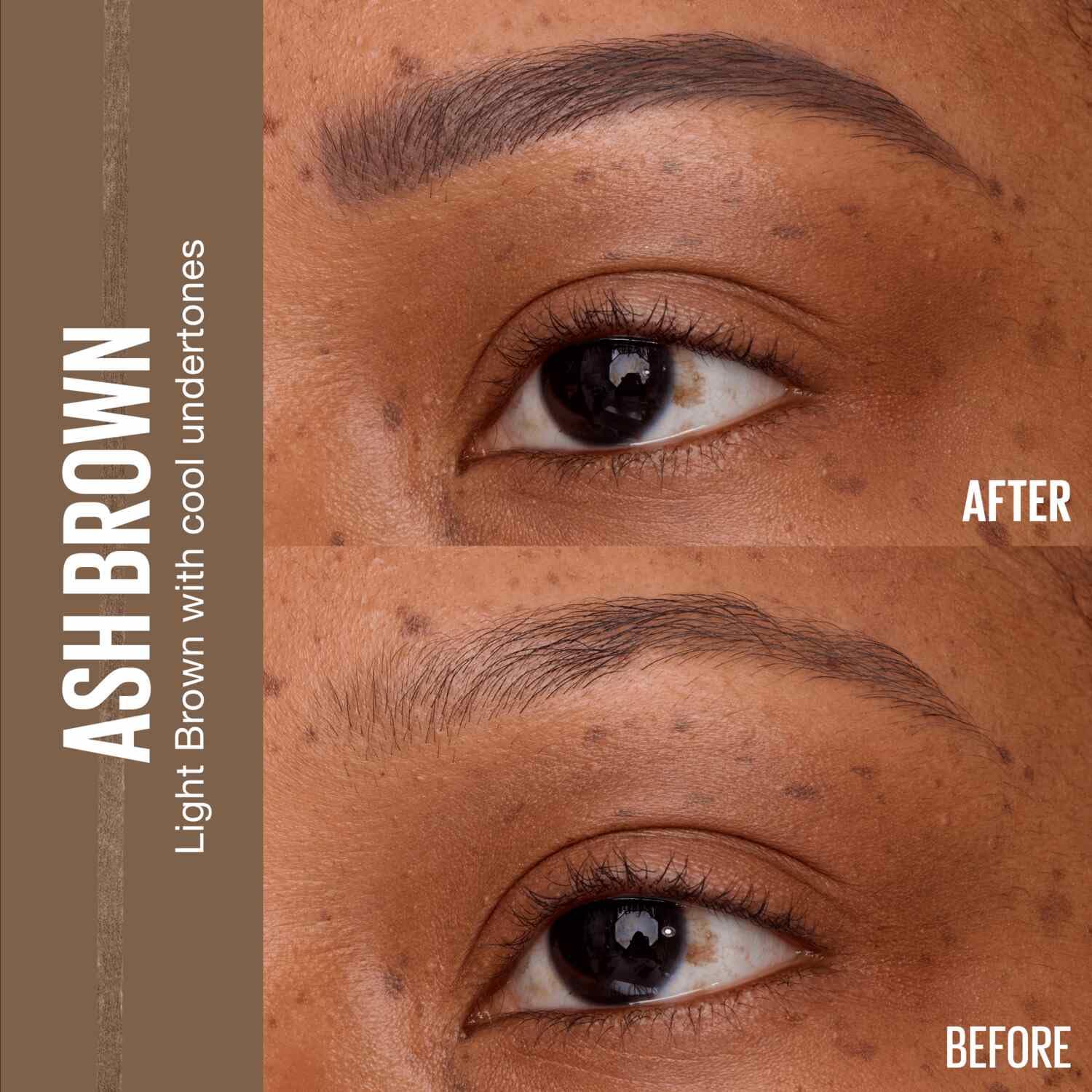Lápiz ofrece trazos de pelo realistas para cejas más definidas