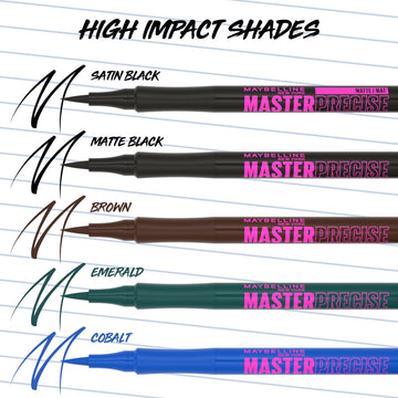Aplicación suave con Maybelline Eyestudio Master Precise gracias a su punta