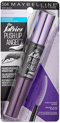 Maybelline Falsies Push Up Wing, mascara resistente al agua, mantiene el rizo durante todo el día.