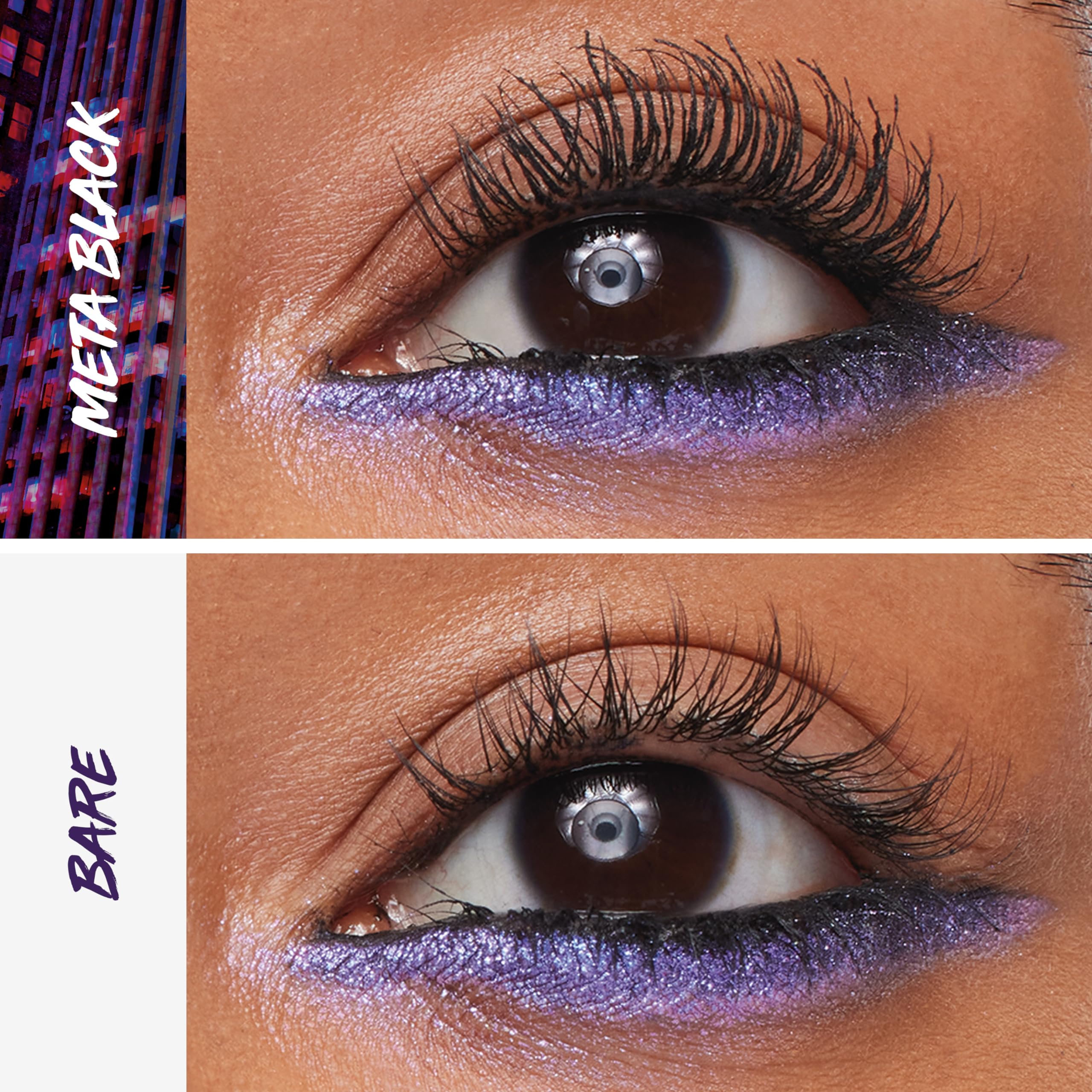 Brocha de hélice MAYBELLINE Falsies Surreal Extensions para pestañas desde la raíz.