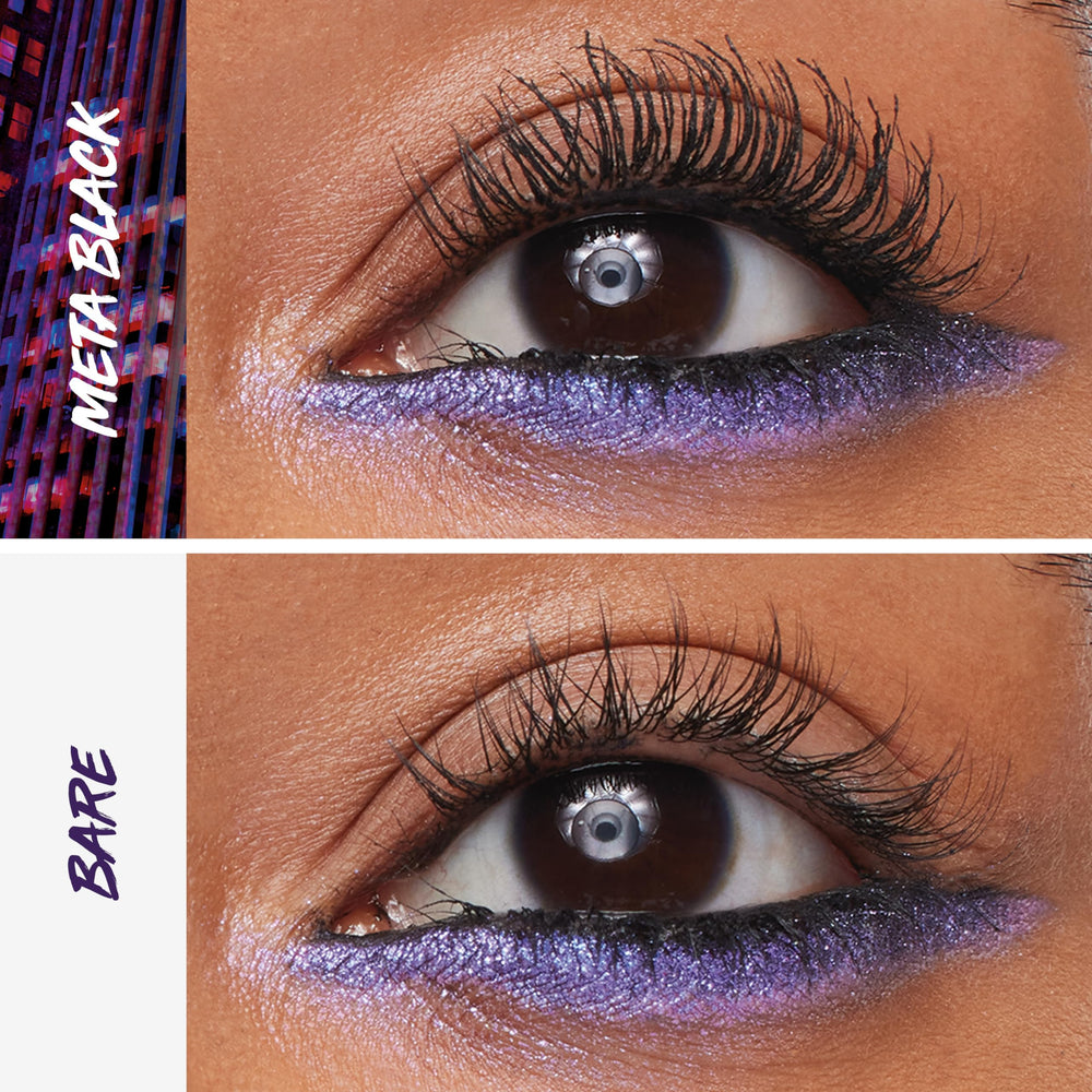 Brocha de hélice MAYBELLINE Falsies Surreal Extensions para pestañas desde la raíz.