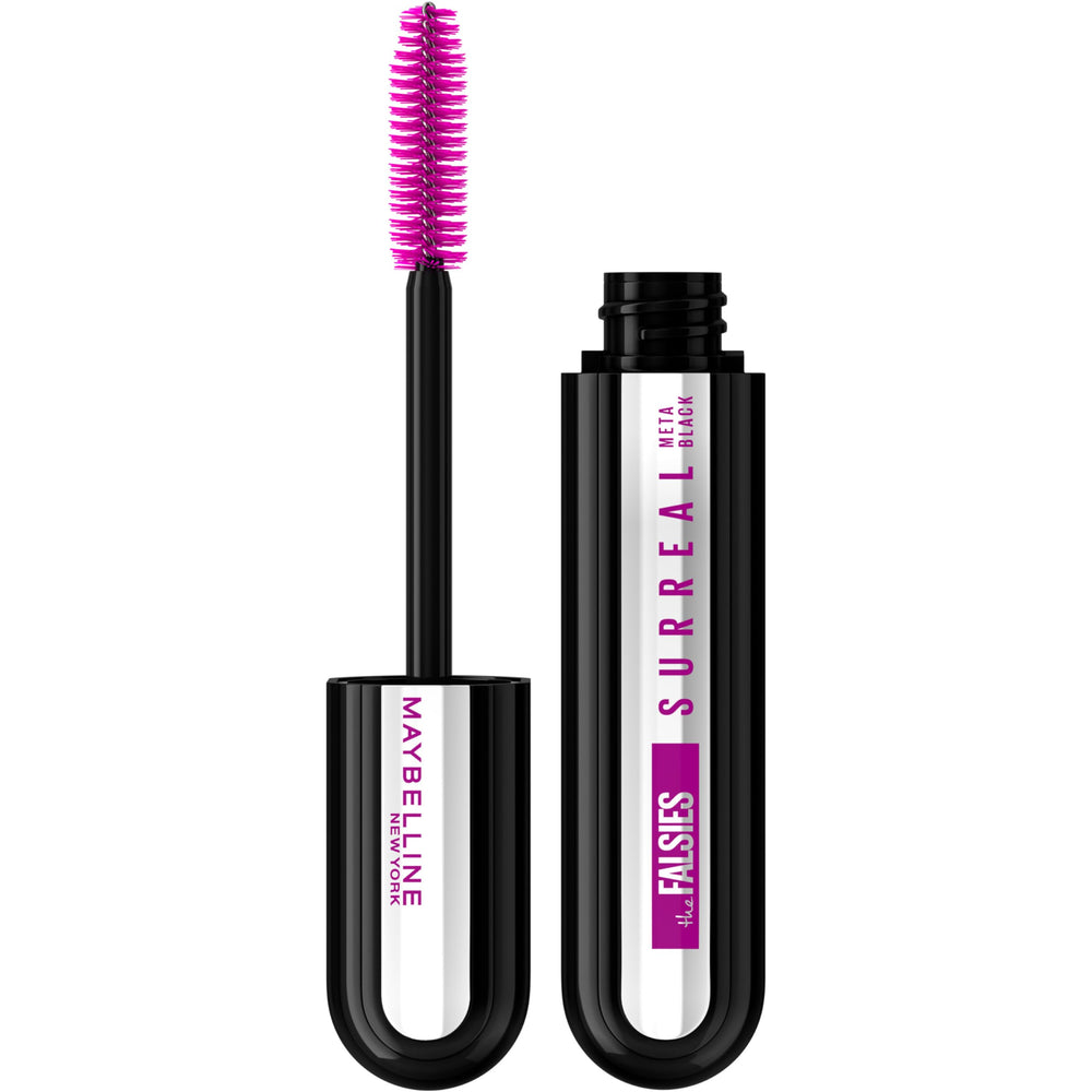 Botella de MAYBELLINE Falsies Surreal Extensions en Meta Black para un look intenso.