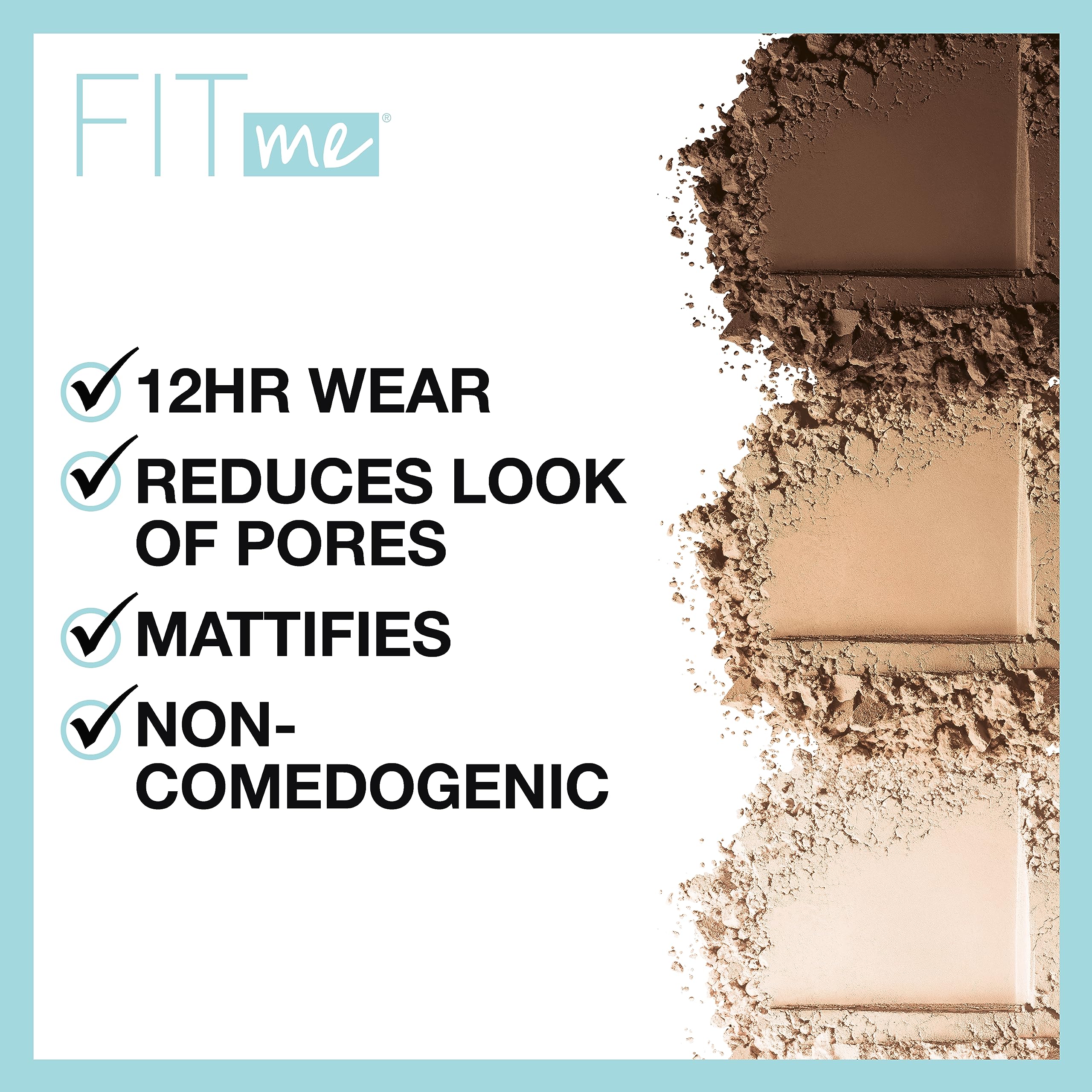 Maybelline Fit Me acabado natural que se funde con la piel.