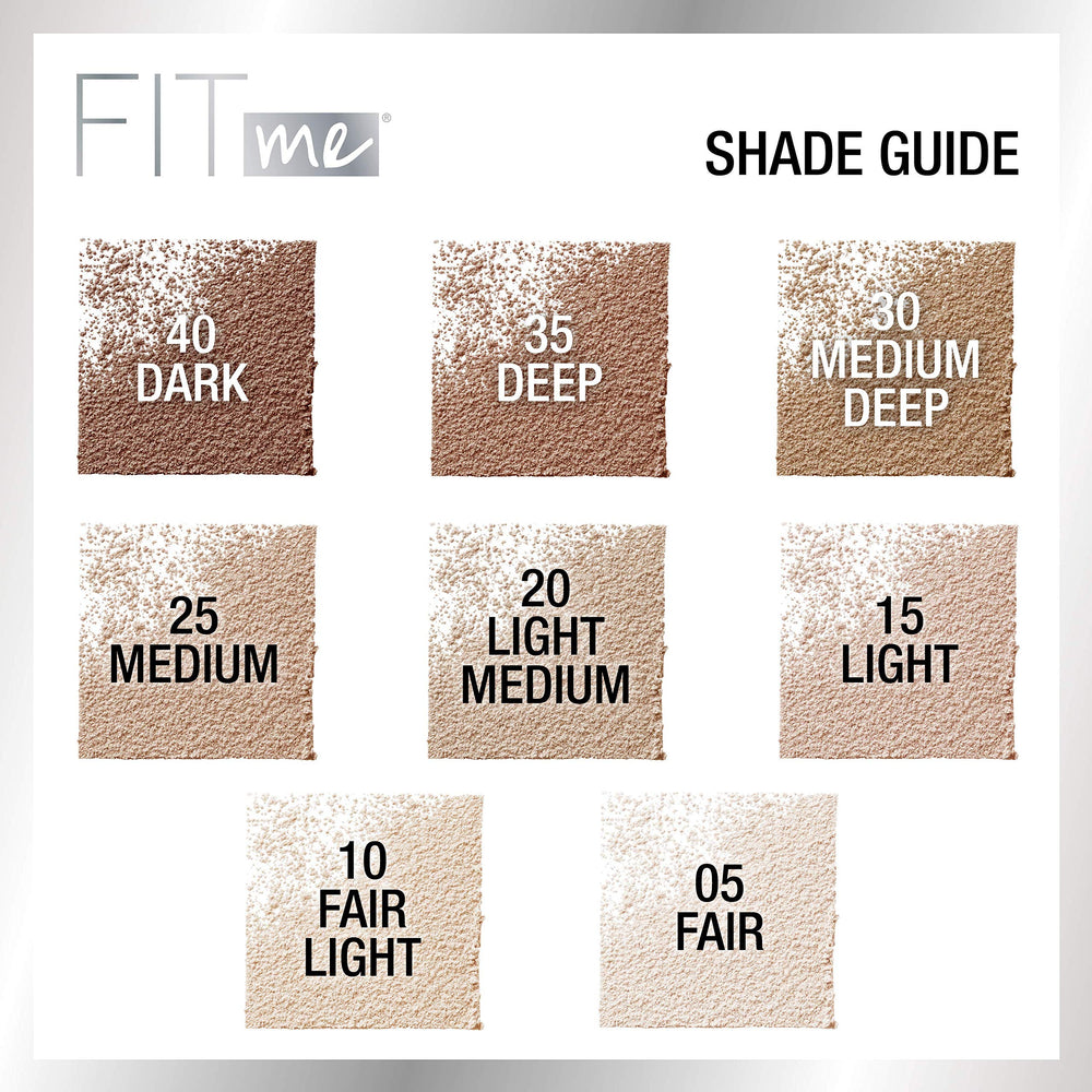 Aplicación fácil con brocha: Maybelline Fit Me para sellar maquillaje.