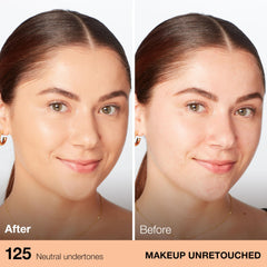 Aplicación suave de Maybelline Fit Me para difuminar la textura.