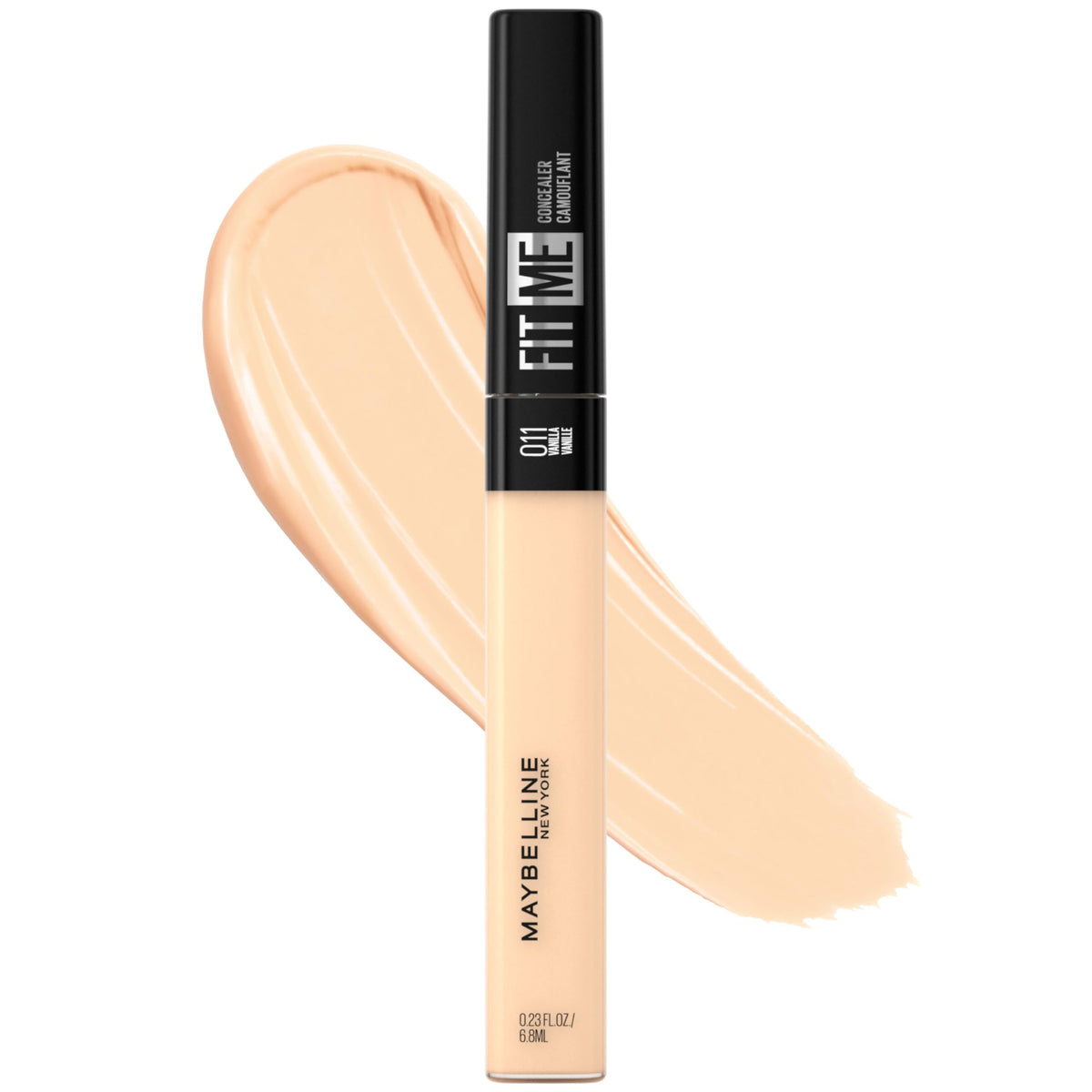 Maybelline Fit Me Corrector líquido con cobertura natural para tono uniforme.